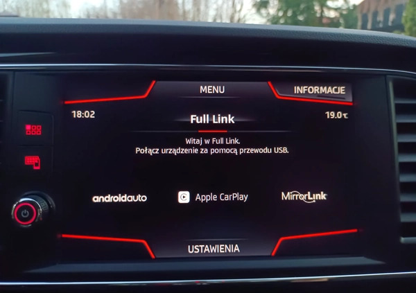 Seat Leon cena 67950 przebieg: 145630, rok produkcji 2019 z Łuków małe 631